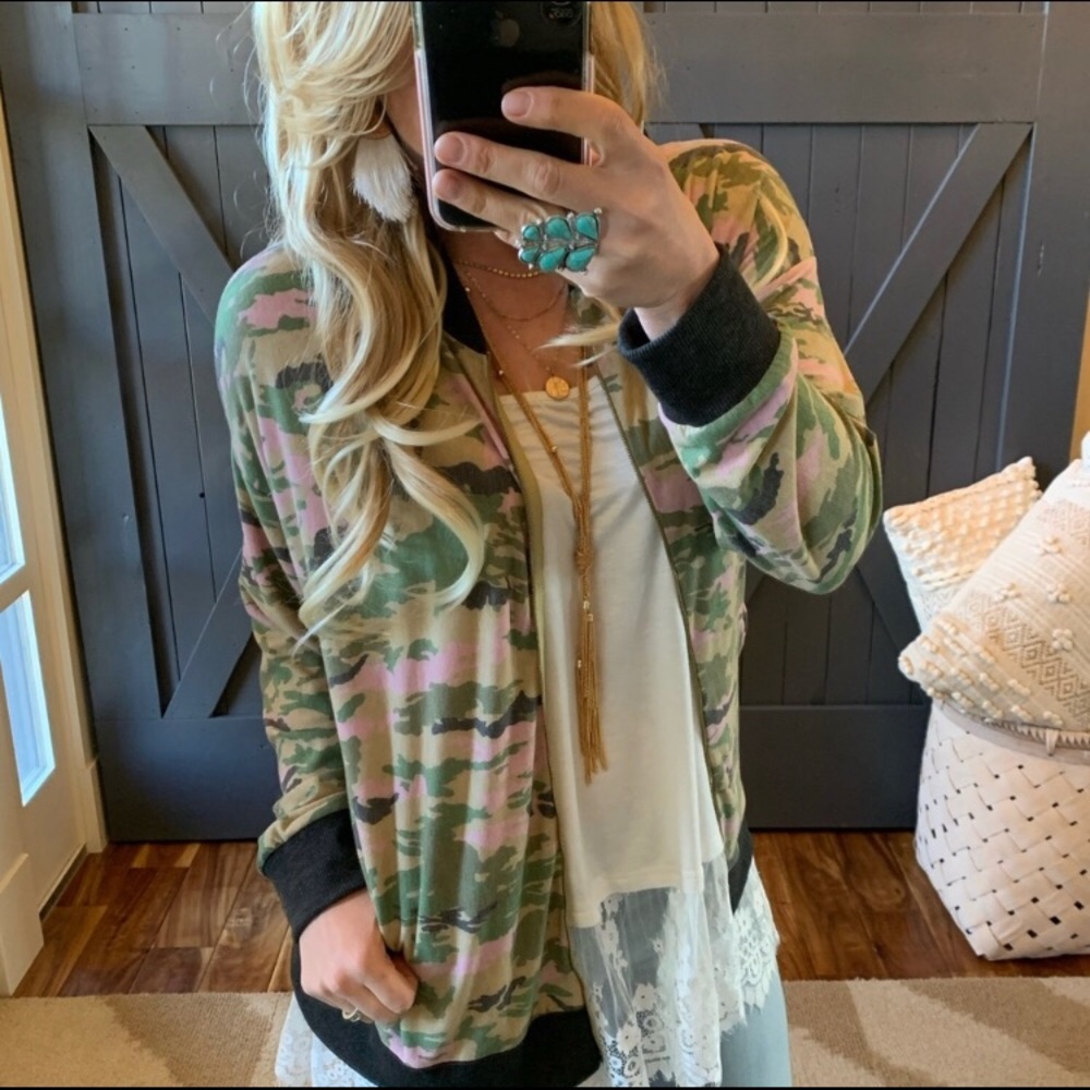 Cute lightweight camouflage jacket